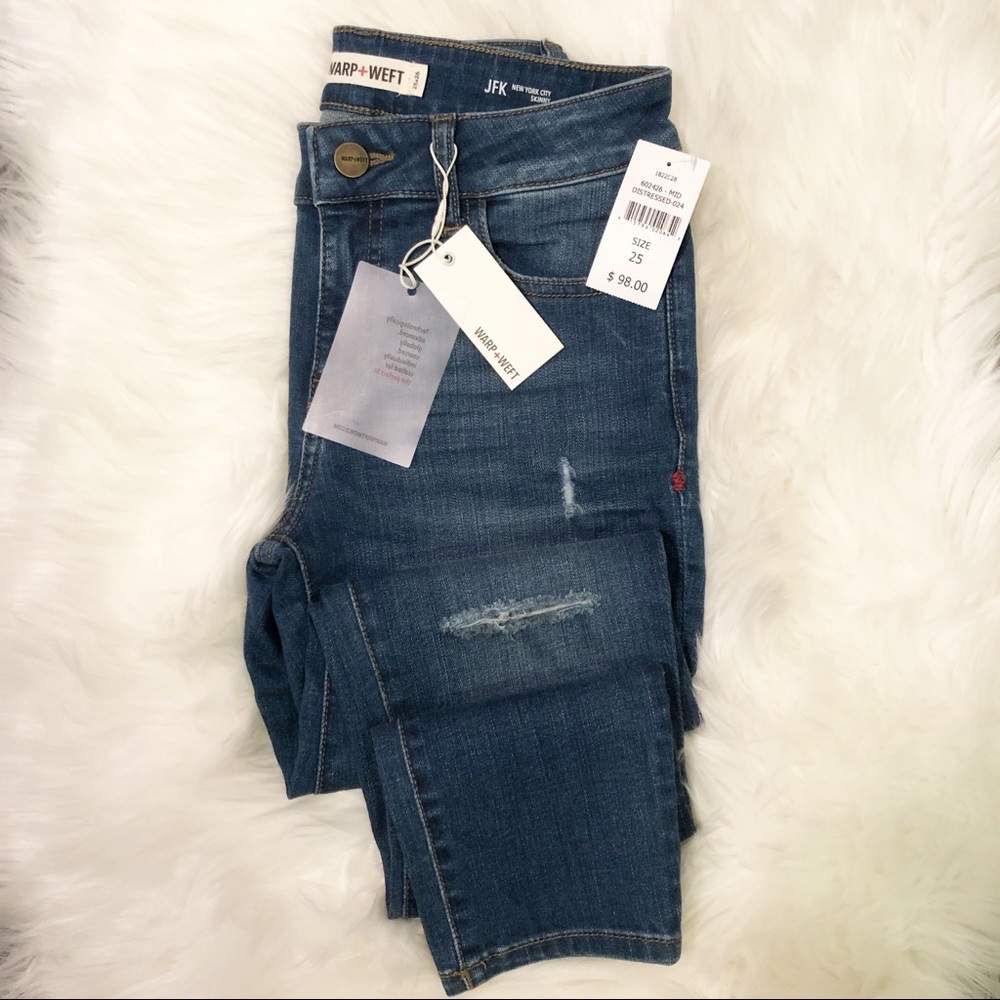 Warp + Weft Distressed Jeans